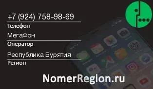 Кто звонил с 9247589869 - регион и оператор